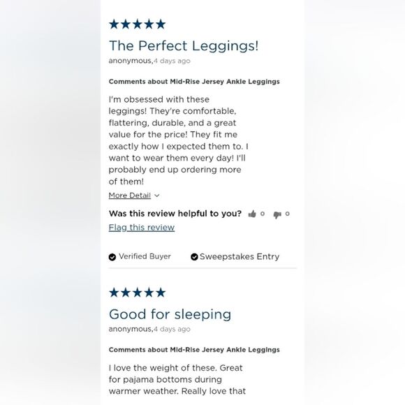 Mid-Rise Jersey Ankle Leggings Old Navy Womens 2x Plus Size New Basic Bottoms - Picture 12 of 15